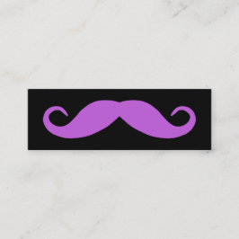 Medelstor Orchidé Mustasch Mini Visitkort