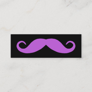 Medelstor Orchidé Mustasch Mini Visitkort
