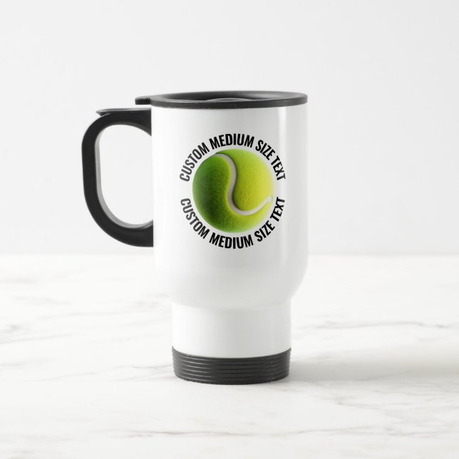 Medelstor Personlig Text Vit Anpassad Tennis Resemugg (Vänster)