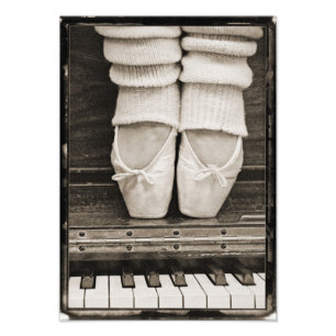 Medelstor pianobalettduett fototryck