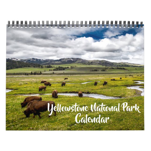 Medelstor Yellowstone Park-kalender Kalender (Omslag)