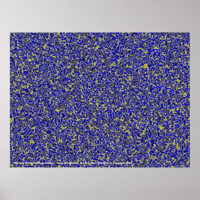 Medelsvår Maze #08bg Poster (Framsidan)