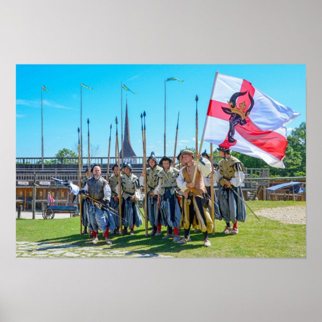 Medeltida återuppförande på Rakvere slott, Estland Poster (Framsidan)