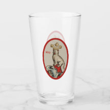 Medeltida "Blep" Katt Glas Tumbler