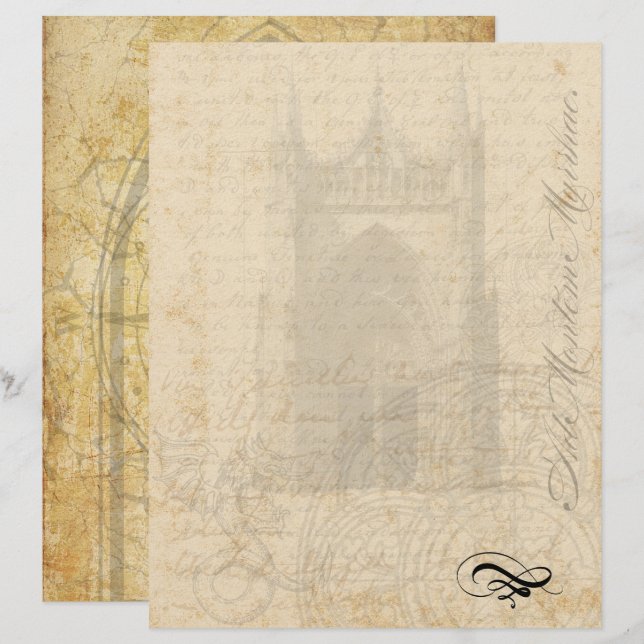 Medeltida Brevhuvud - Palimpsest (Fram/baksida)
