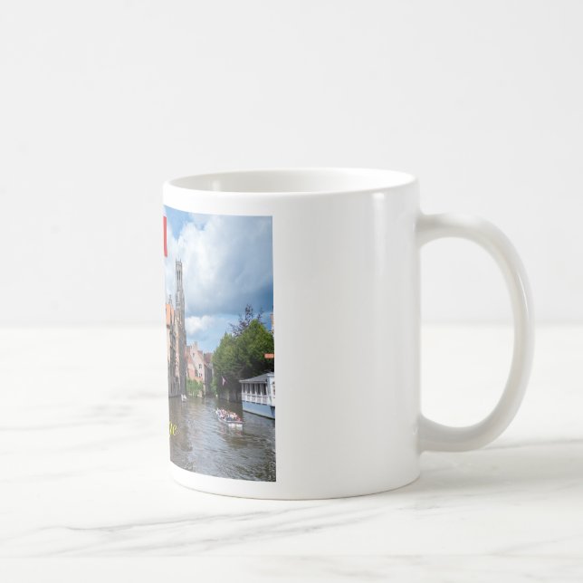 Medeltida Brugge - Pro foto Kaffemugg (Höger)