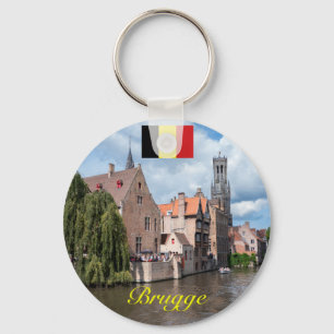Medeltida Brugge - Pro foto Nyckelring