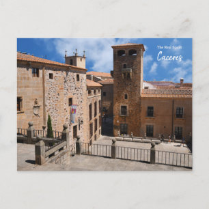 Medeltida Caceres, Spanien Vykort