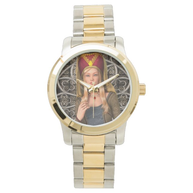 Medeltida dam armbandsur (Framsida)