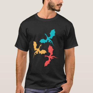 Medeltida Drakar Fantasy Djur Ungdom T Shirt
