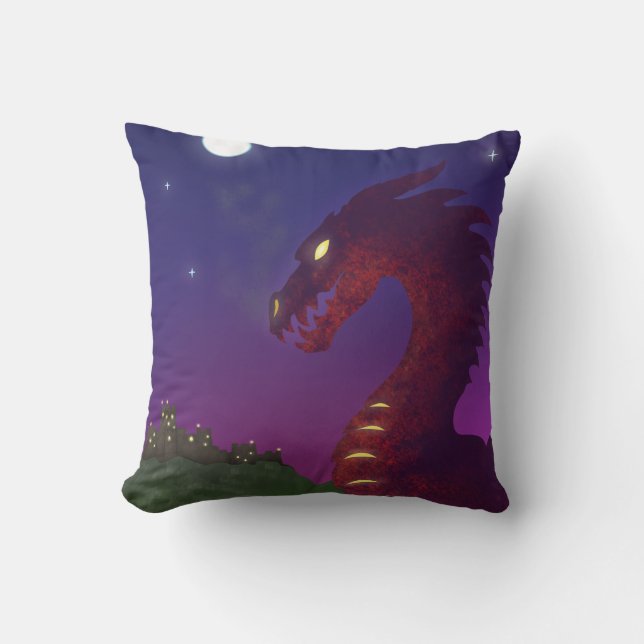 Medeltida drake kudde (Framsida)
