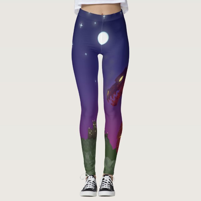 Medeltida drake leggings (Framsida)