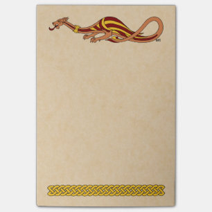 Medeltida drakedesign 2015 post-it block