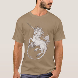 Medeltida enhörningsfamilj t shirt