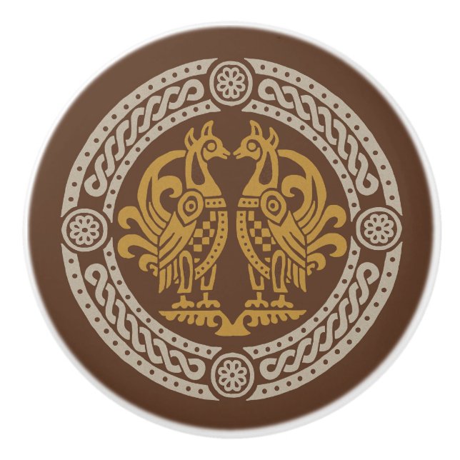 Medeltida fåglar knopp (Framsidan)