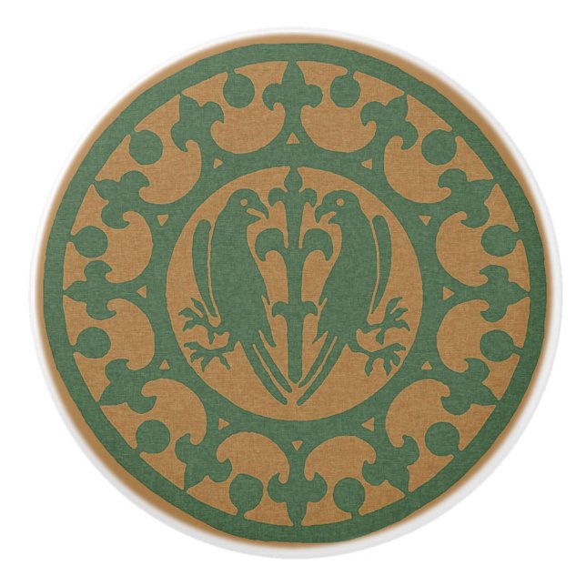Medeltida fåglar knopp (Framsidan)