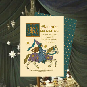 Medeltida Fantasy “Sista riddaren ut möhippa Inbjudningar