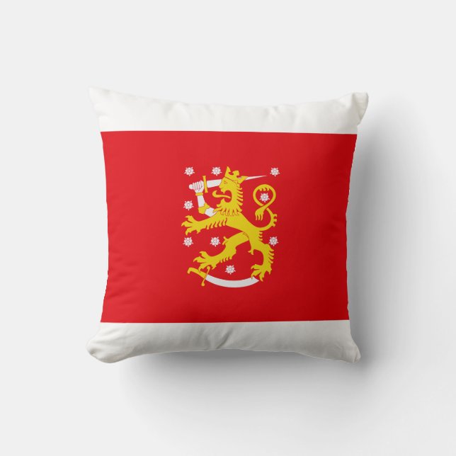 Medeltida Finlands flagga Kudde (Framsida)