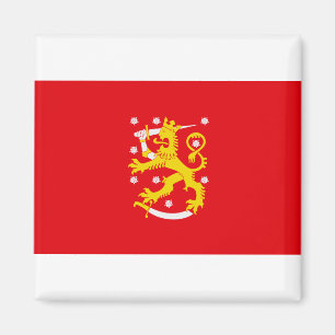 Medeltida flagga för Finland Magnet