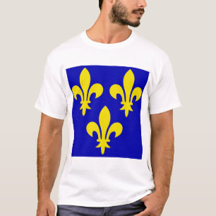 Medeltida flaggan för Frankrike T Shirt