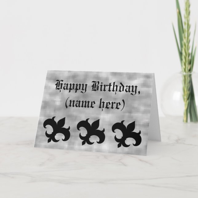 Medeltida Fleur De Lis Kort (Framsida)