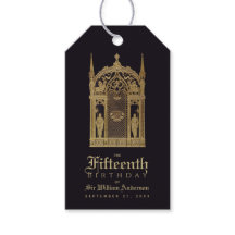 Medeltida Födelsedag Svart Guld Riddare Elegant Go