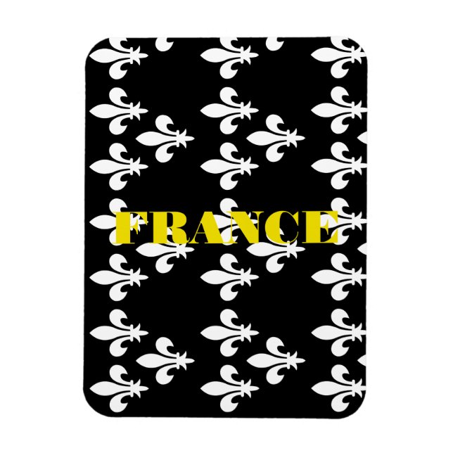 Medeltida Frankrike Heraldisk tryck Monokrom konst Magnet (Vertikal)