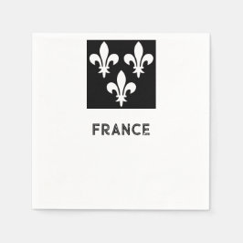 Medeltida Frankrike Heraldisk tryck Monokrom konst Pappersservett