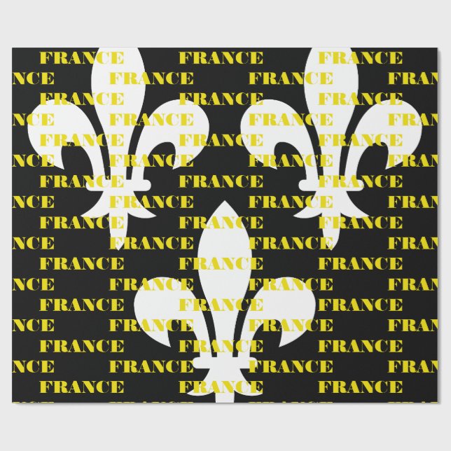 Medeltida Frankrike Heraldisk tryck Monokrom konst Presentpapper (Platt)