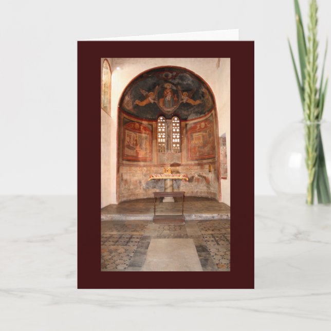 Medeltida Frescoes Kort (Framsida)