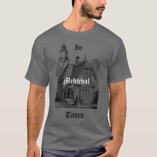Medeltida gotiskt slott Grafiska herr- T Shirt