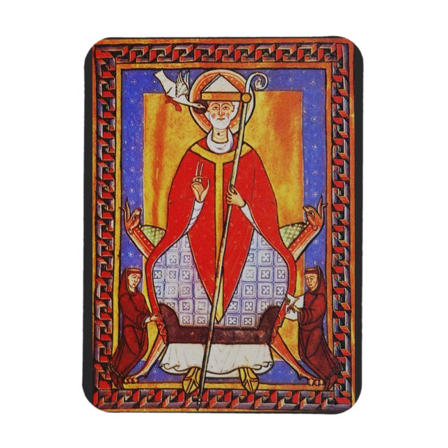 Medeltida ikon för Saint Gregory den store Magnet (Vertikal)