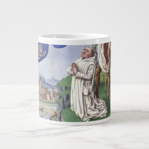 Medeltida illustration av Sankt Bernhard av Clairv Jumbo Mugg