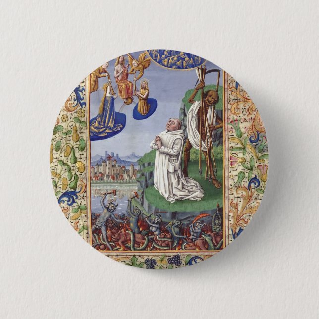 Medeltida illustration av Sankt Bernhard av Clairv Knapp (Framsida)