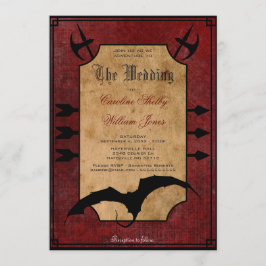 Medeltida inbjudan för fantasidrakebröllop