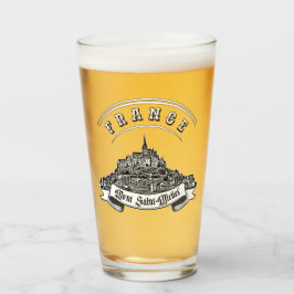 Medeltida kloster Mont Saint Michel. Frankrike. Glaskopp