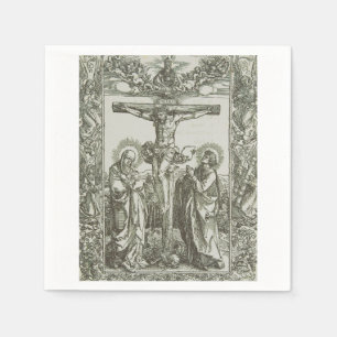 Medeltida korsfästelse av Jesus Kristus Pappersservett