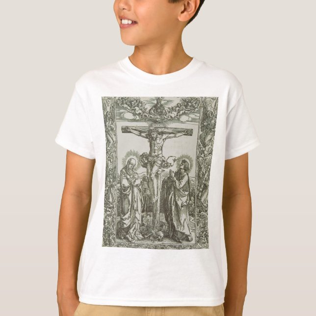 Medeltida korsfästelse av Jesus Kristus T Shirt (Framsida)