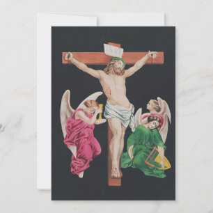 Medeltida korsfästelse av Jesus Kristus Tack Kort