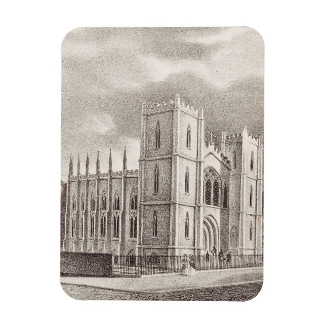 Medeltida kristna kyrka magnet (Vertikal)