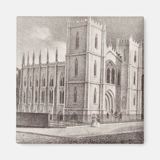 Medeltida kristna kyrka magnet (Framsidan)