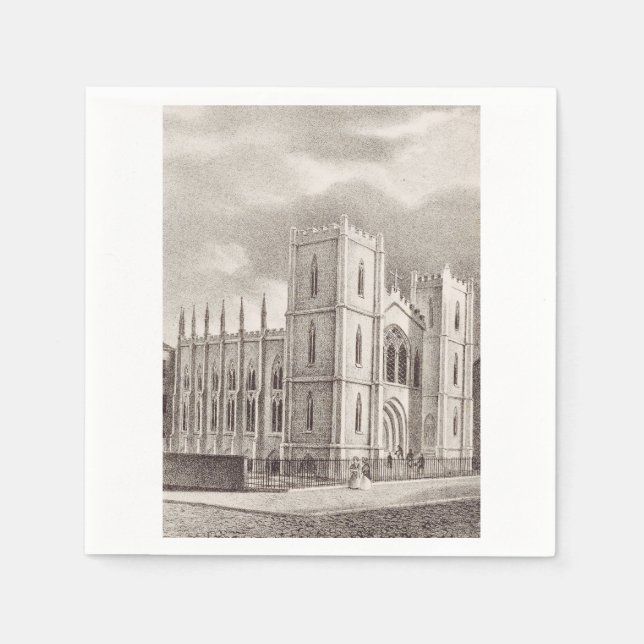 Medeltida kristna kyrka pappersservett (Framsidan)