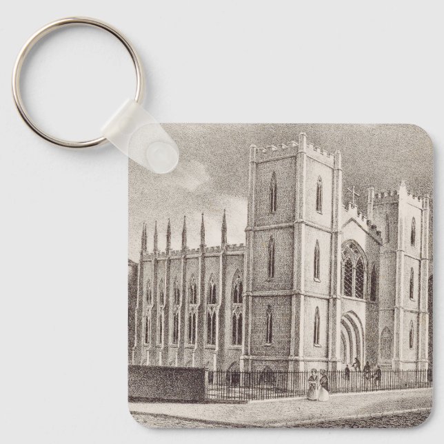 Medeltida kristna kyrkan nyckelring (Framsida)