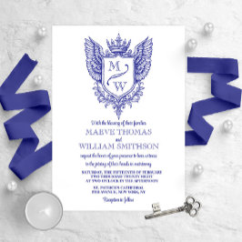 Medeltida kunglig vapenskölds monogram bröllopsinb