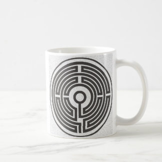 medeltida liten labyrint kaffemugg