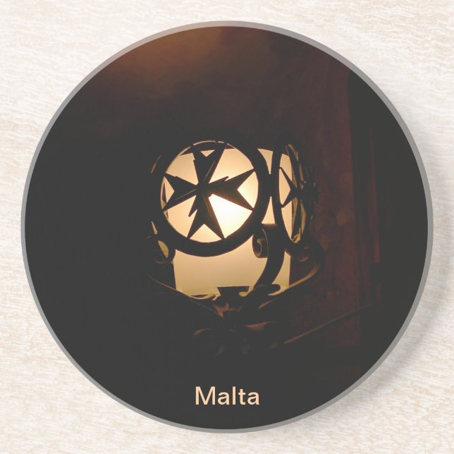 Medeltida lykta från Malta Underlägg Sandsten (Framsidan)