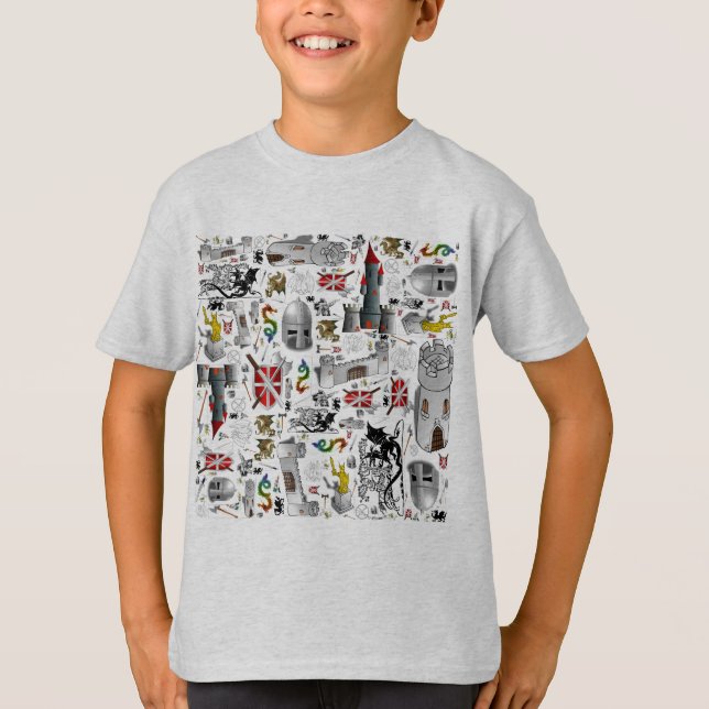Medeltida Mosa-upp T-shirt (Framsida)