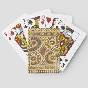 Medeltida mosaik för anpassade spel kort