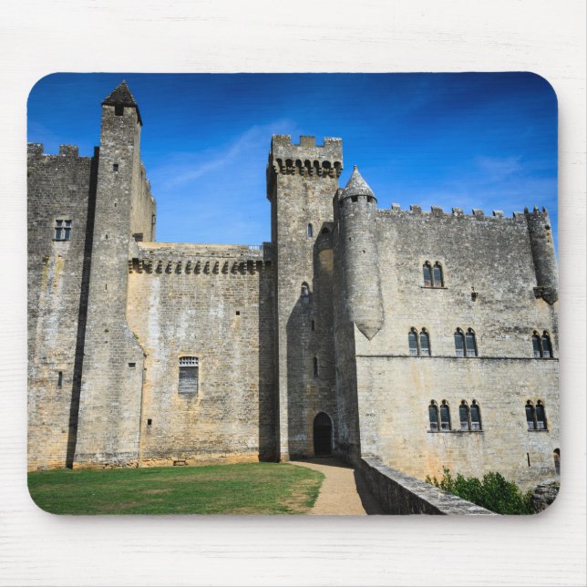 Medeltida mousepad för chateaude Beynac slott Musmatta (Framsidan)