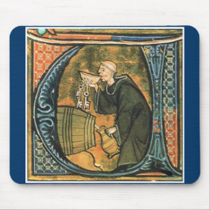 Medeltida munkavsmakningvin Mousepad Musmatta